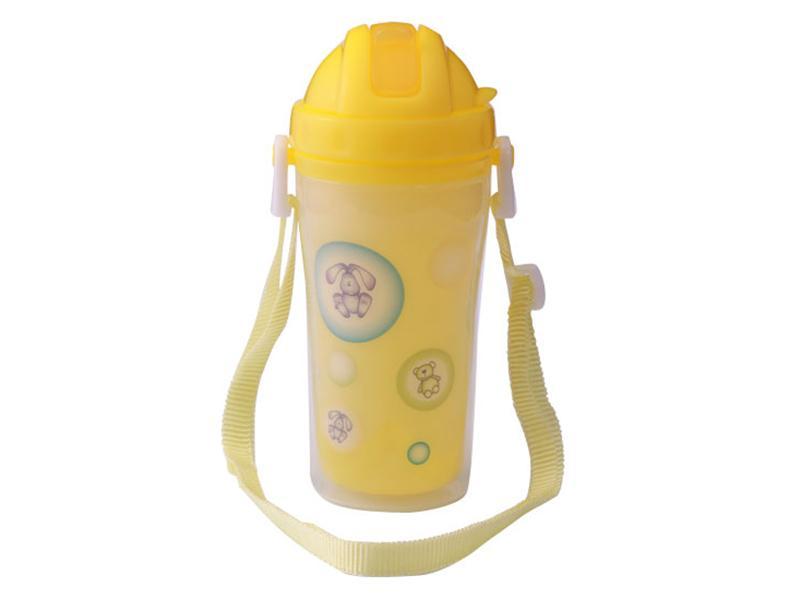 Pahar copii cu pai rabatabil 300 ml BabyOno 1029