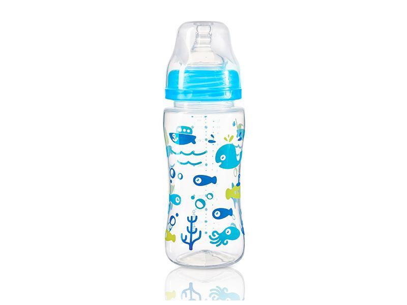 Biberonul anti-colici cu gat larg BabyOno 404 300ml
