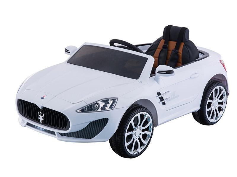 Masina Electrica Copii Moni Grande Roti EVA alb