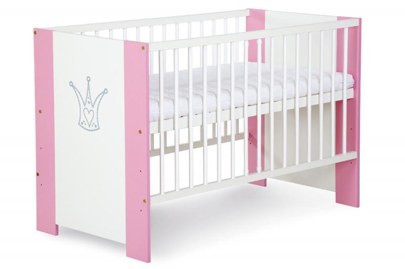 Patut Copii Din Lemn KLUPS Korona Roz