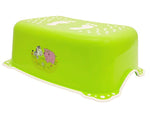 Taburet Inaltator Baie Copii MyKids Zoo cu sistem antialunecare Verde