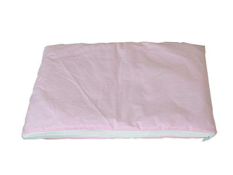 Patut copii lemn fara sertar KLUPS Piccolo Due Natur-Roz Cu Saltea