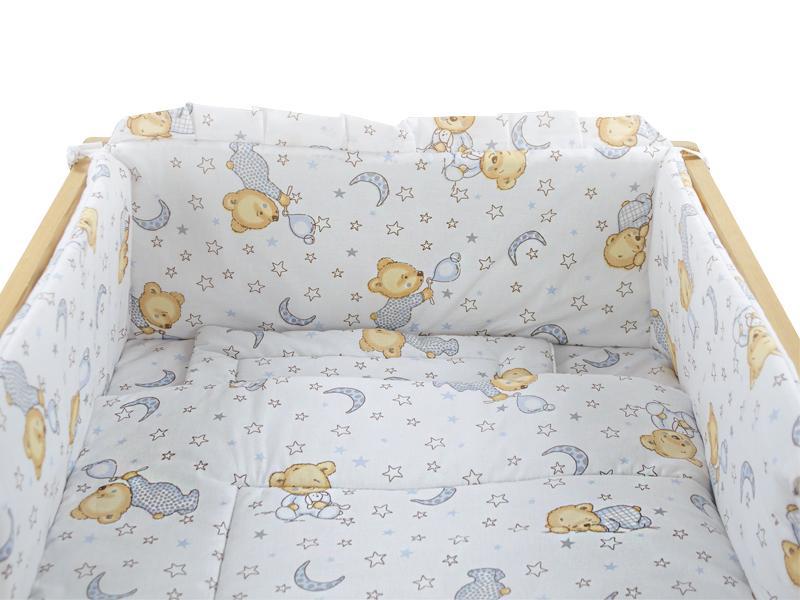 Lenjerie MyKids TEDDY STELUTE GRI 4+1 Piese 140x70 cm