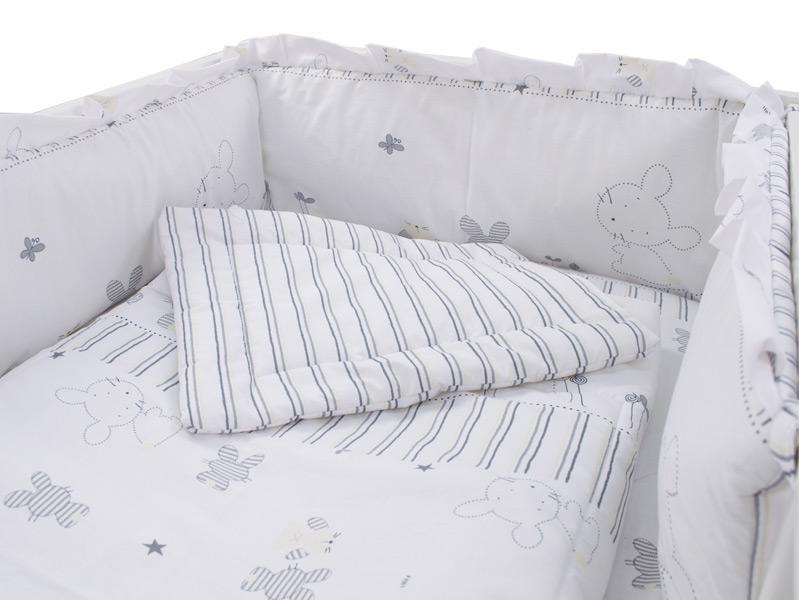 Lenjerie MyKids Bunny Alb 4+1 Piese 120x60