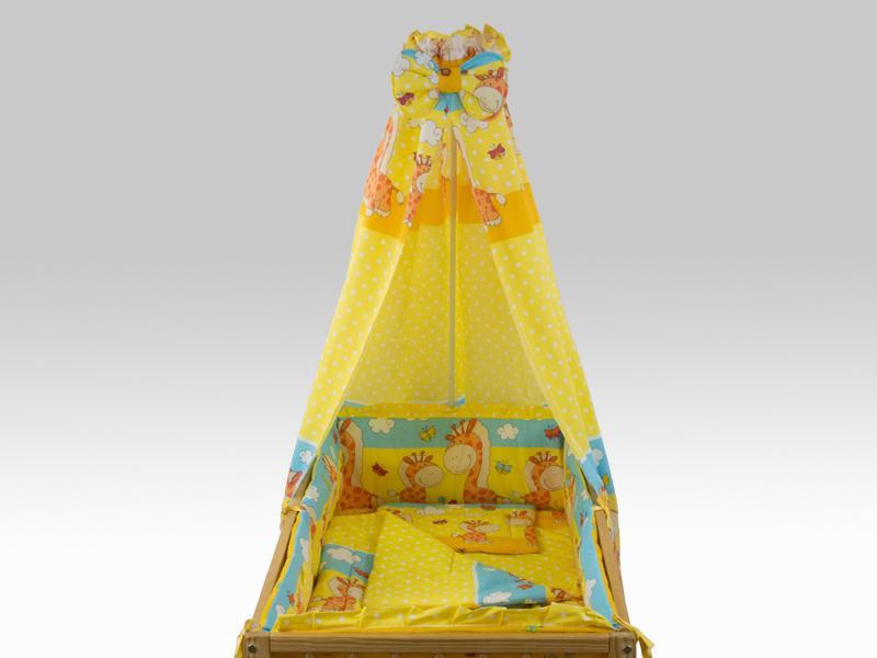 Lenjerie MyKids Happy Giraffe Galben 5 Piese 120x60 cm