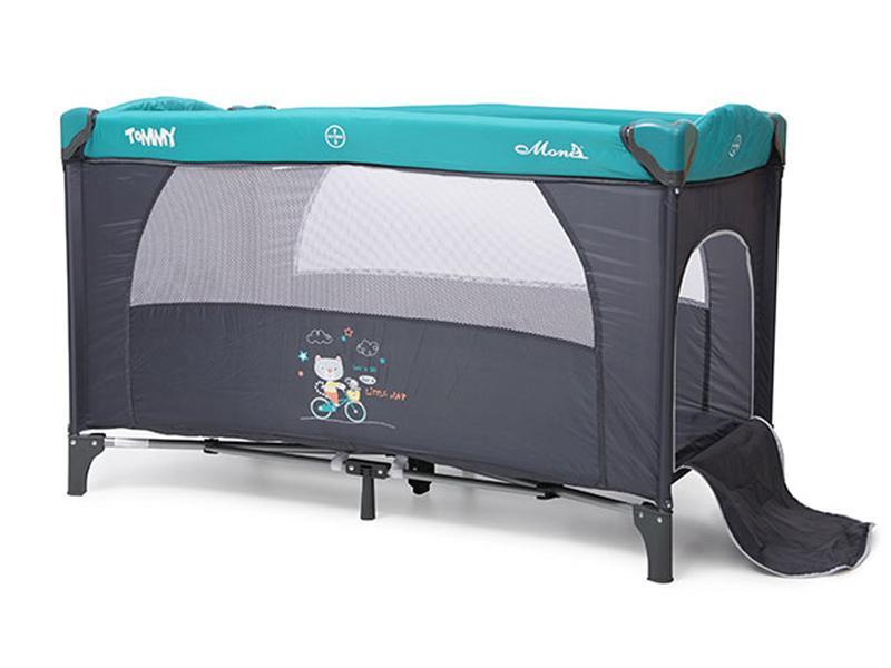 Patut Pliant Bebe Moni Tommy Blue Gri