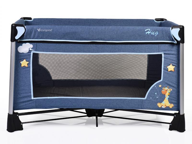 Patut Pliant Bebe CANGAROO Hug Giraffe Albastru