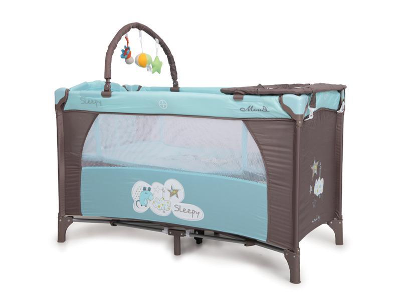 Patut Pliant Bebe Moni Sleepy Albastru