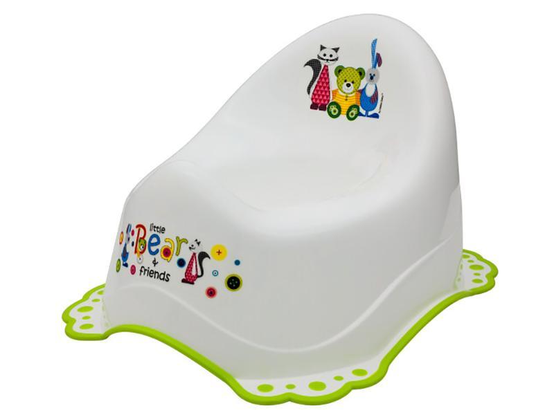 Olita muzicala MyKids Little Bear and Friend sistem antialunecare Alb-Verde