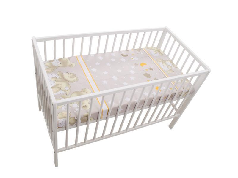 Lenjerie MyKids Teddy Hug Maro 4 Piese 140x70