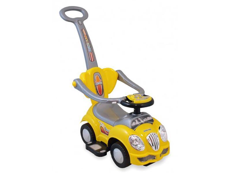 Masinuta De Impins Copii 2 in 1 Cu Muzica Baby Mix HZ 558W Galben