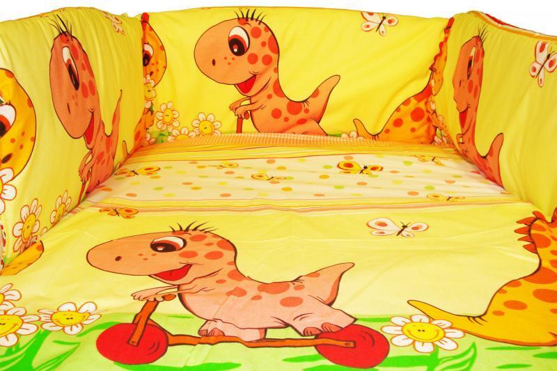 Lenjerie MyKids DINO Roz 4+1 Piese 140x70