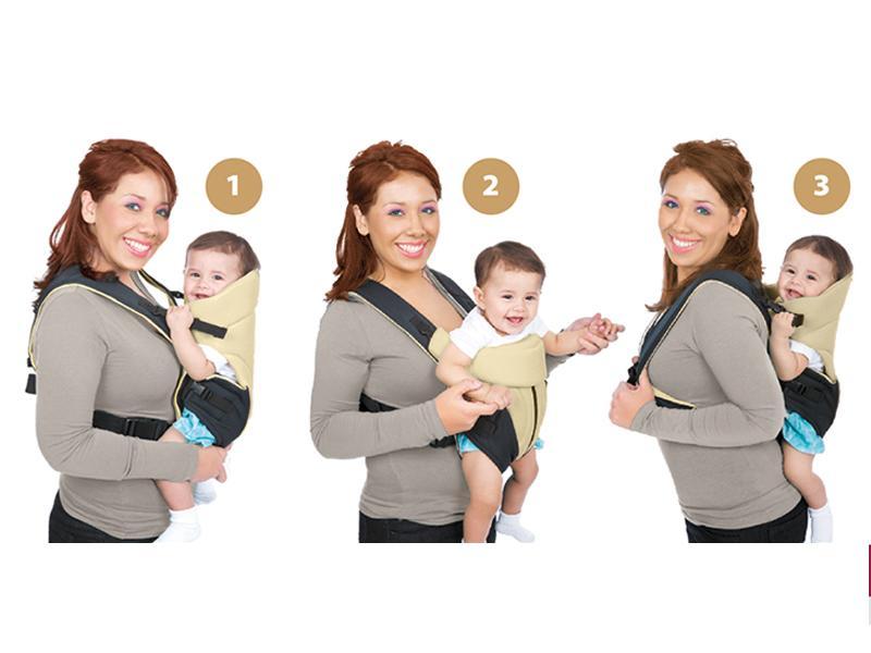 Marsupiu Bebe Si Copii Joyello JL-1002 Crem-Negru