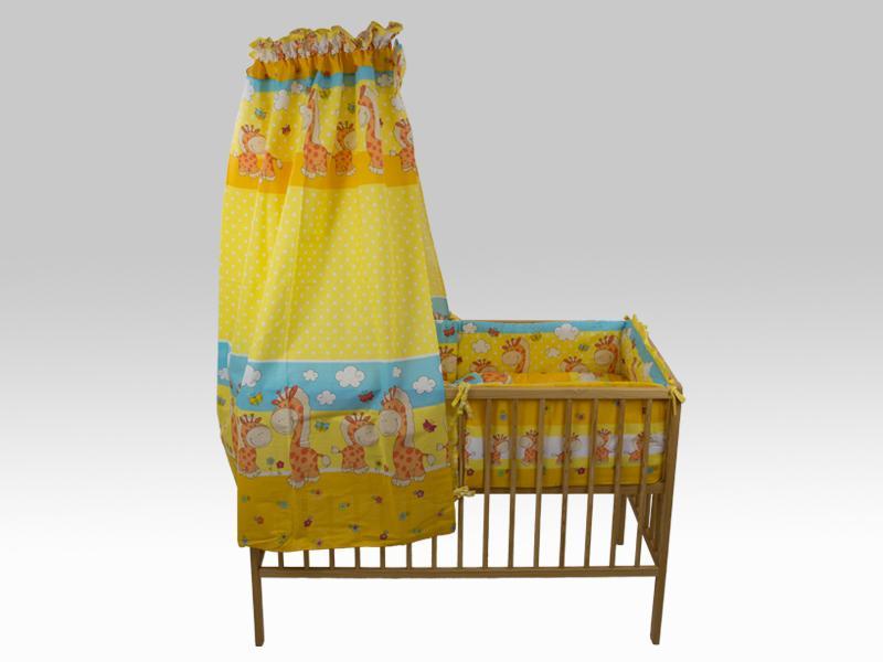 Lenjerie MyKids Happy Giraffe Galben 5 Piese 120x60 cm