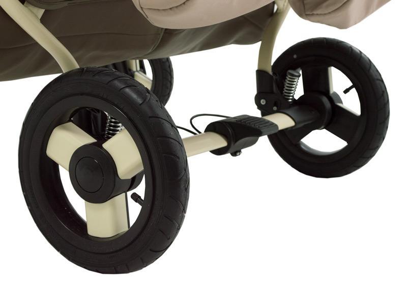 Carucior Pentru Gemeni MyKids Solar DUO Maro-Crem