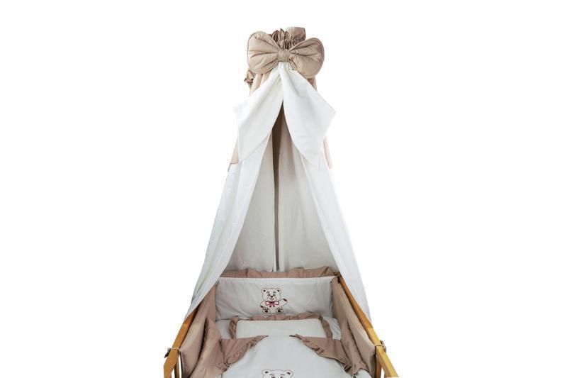 Lenjerie MyKids Cu Broderie Teddy Fundita 5 Piese 120x60