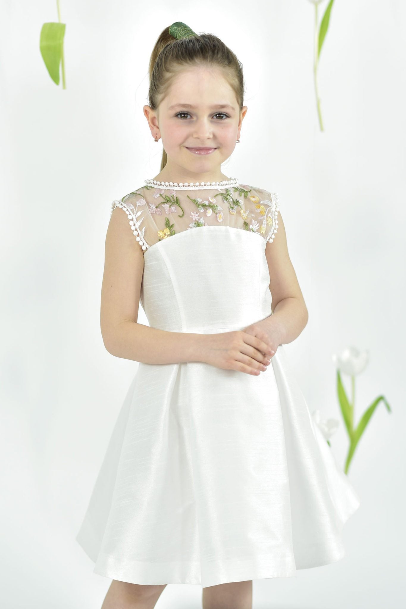 Rochie White Bouquet