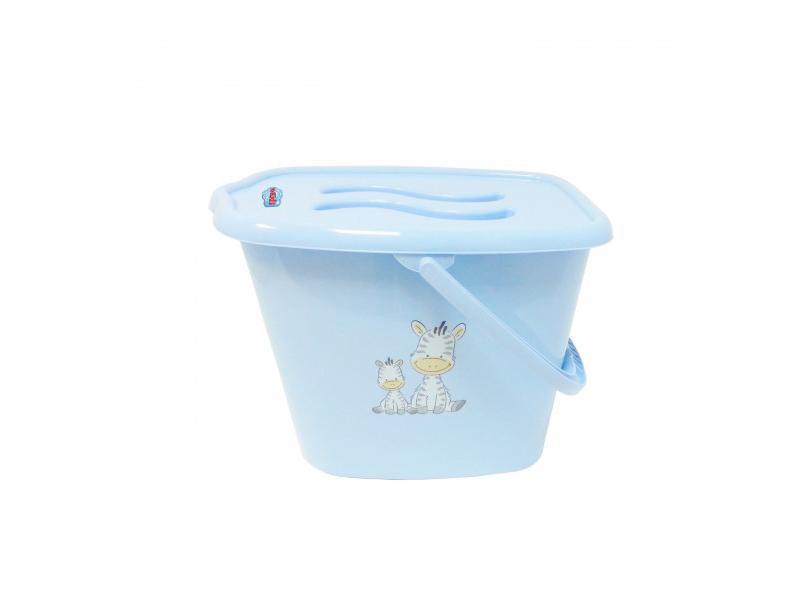 Galeata pentru scutece cu capac MyKids Zebra Albastru