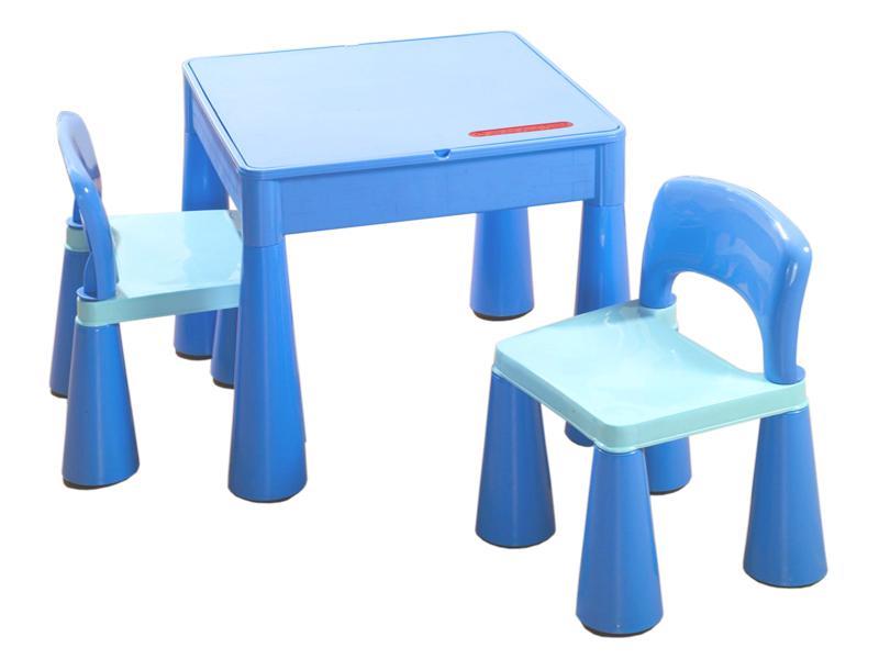 Set masuta cu 2 scaune Tega Mamut Albastru