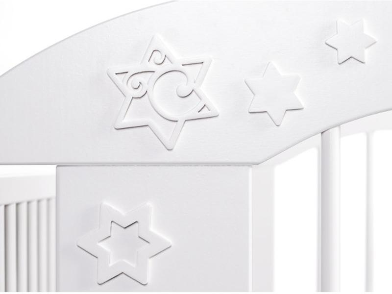 Patut Copii Lemn Cu Sertar Klups Radek VII Alb