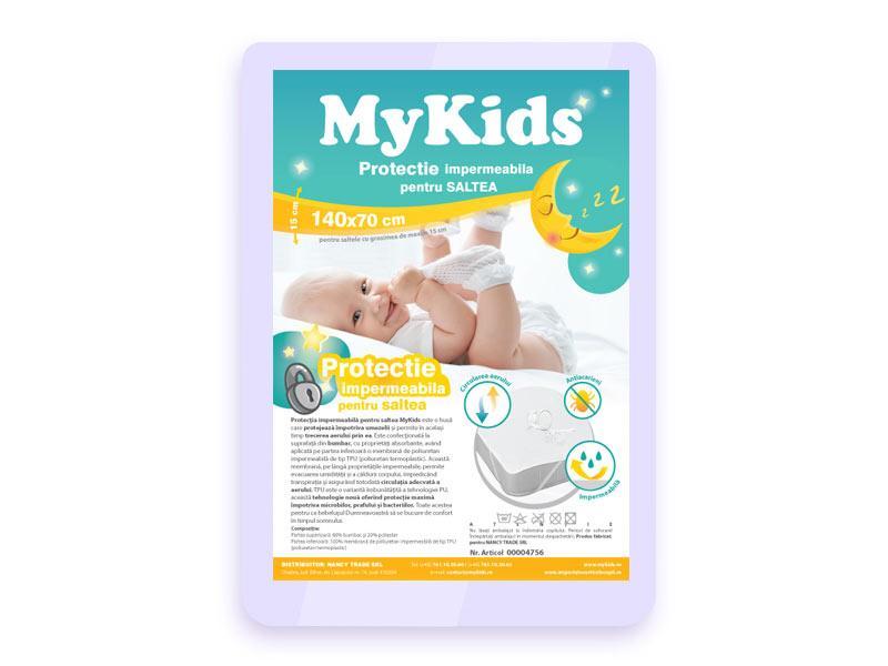 Protectie Impermeabila MyKids Pentru Saltea 140x70 CM