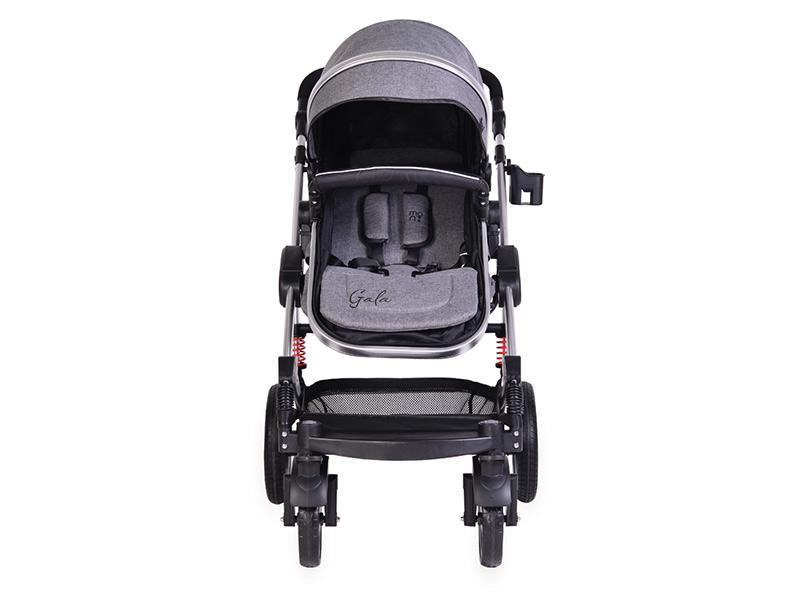 Carucior Copii 2 In 1 Moni Gala Gri Inchis