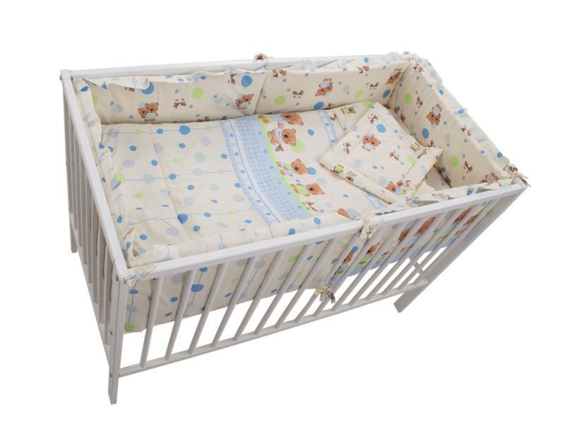 Lenjerie MyKids Baby Teddy Crem 4+1 Piese 140x70