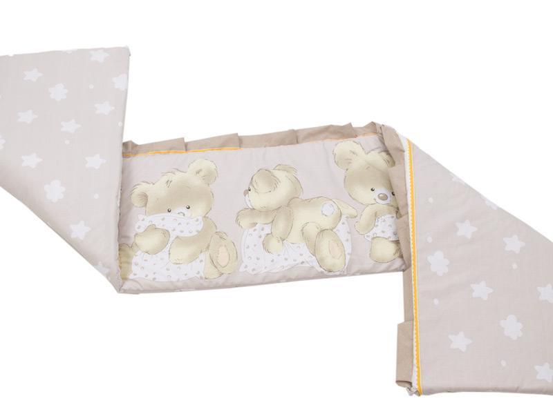 Lenjerie MyKids Teddy Hug Maro 4+1 Piese 120x60