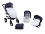 Carucior Copii 3 In 1 MyKids Futuro Negru-Alb