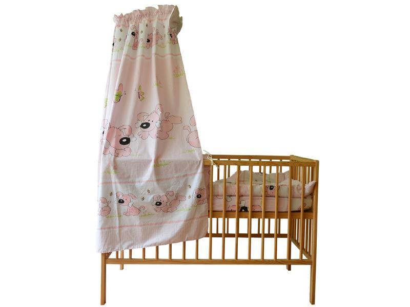 Baldachin Din Bumbac MyKids Catelus Roz