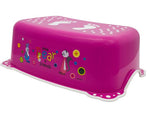 Taburet Inaltator Baie Copii MyKids Little Bear and Friend cu sistem antialunecare Roz
