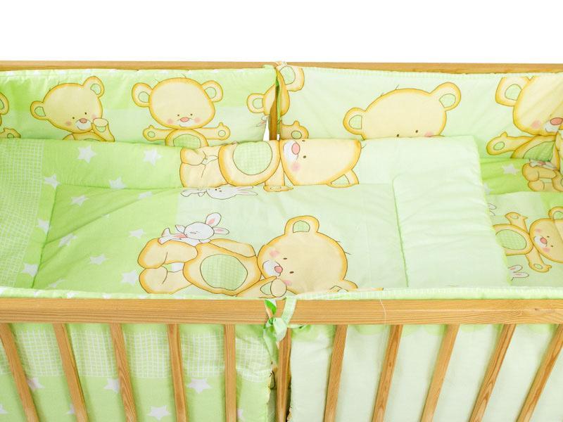 Aparatoare Laterala MyKids Teddy Iepuras Verde 140x70