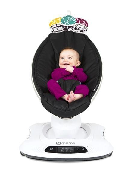 Fotoliu Balansoar Bebelusi 4MOMS MamaRoo 4.0 Classic Negru
