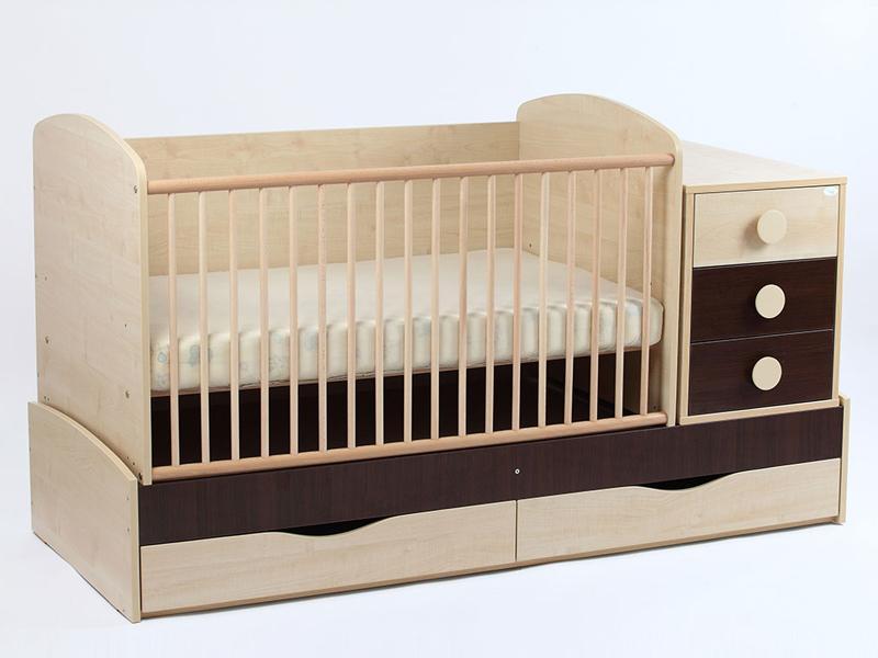 Patut Transformabil MYKIDS Silence Cu Leg Wenge 4057