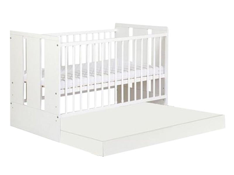 Patut Cu Sertar Klups Paula Alb + Saltea 12 MyKids