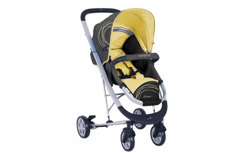 Carucior Copii 3 In 1 CANGAROO Hanna Galben