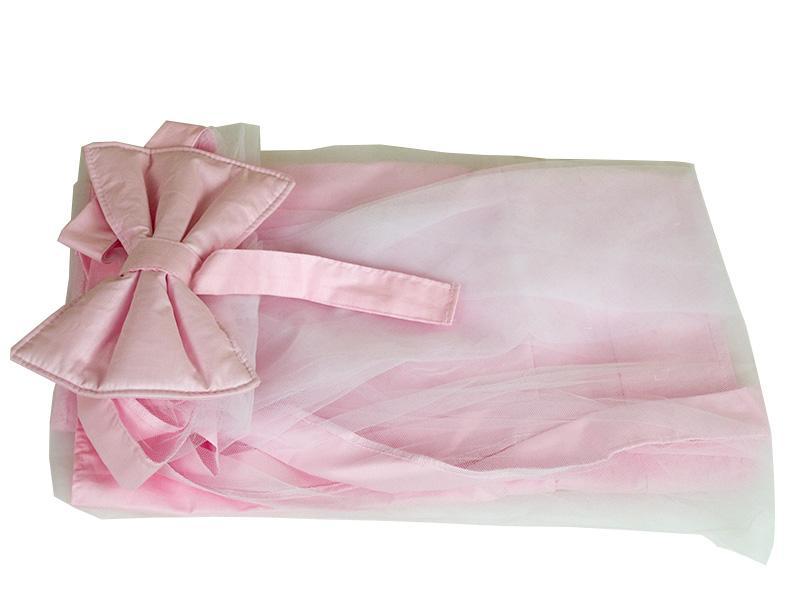 Patut copii lemn fara sertar KLUPS Piccolo Due Natur-Roz Cu Saltea