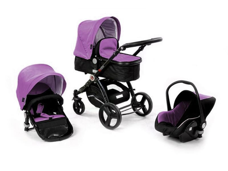 Carucior 3 In 1 ANMAR PERA Negru Violet