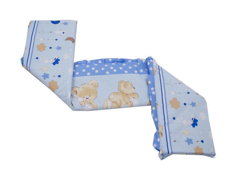 Lenjerie MyKids Teddy Hug Blue 4+1 Piese 120x60