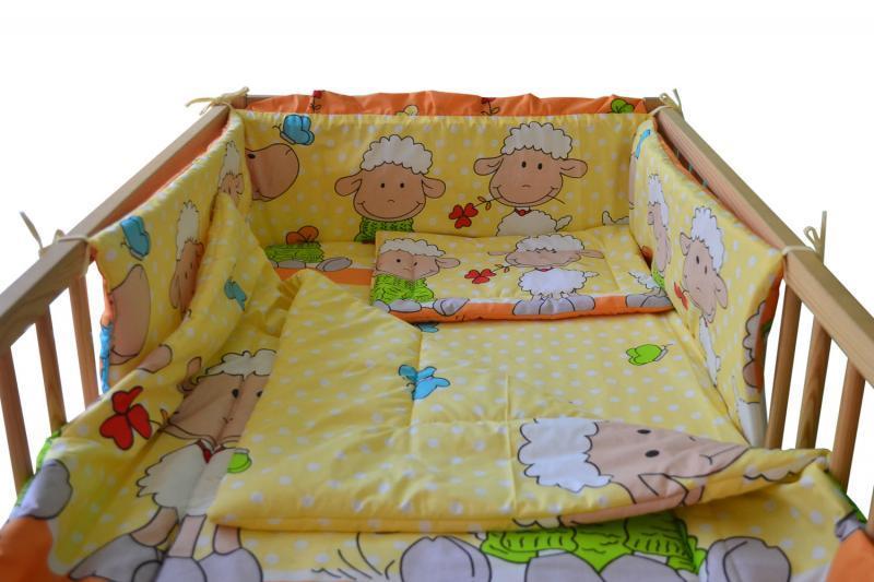 Lenjerie MyKids OITA Portocaliu 4+1 Piese 140x70