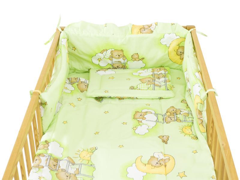 Lenjerie MyKids Teddy Scarita Verde 5 Piese 120x60