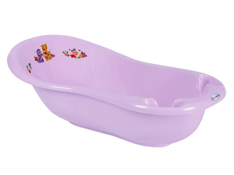 Cadita de baie bebe cu termometru MyKids Kubus 100 cm Violet