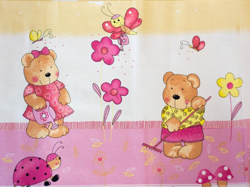 Perna De Alaptare Multifunctionala MyKids Teddy Gradina Roz