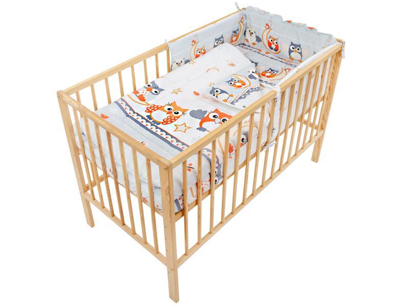 Lenjerie MyKids Bufnita Gri 4 piese 120x60