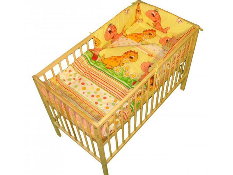 Lenjerie MyKids Dino Roz 4 Piese 140x70