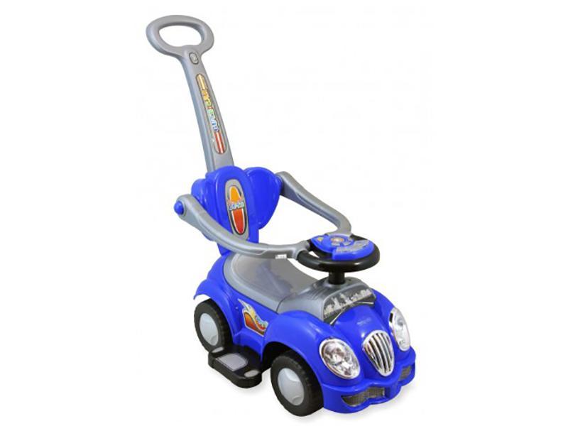 Masinuta De Impins Copii 2 in 1 Cu Muzica Baby Mix HZ 558W Albastru