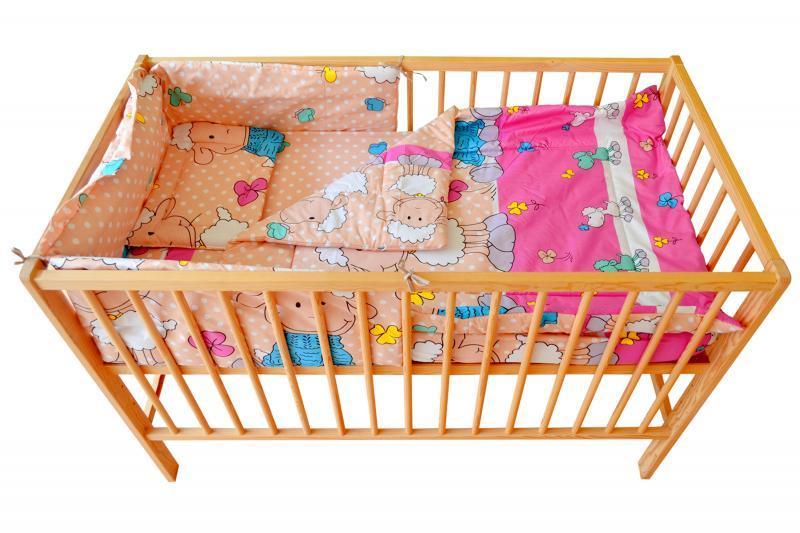 Lenjerie MyKids Oita Roz  4 piese 120x60  cm