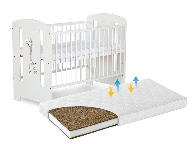 Patut Klups Safari Giraffe Alb + Saltea 10 MyKids MyDreams