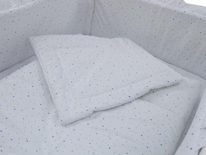 Lenjerie MyKids Little Stars Albastru 4+1 Piese 120x60