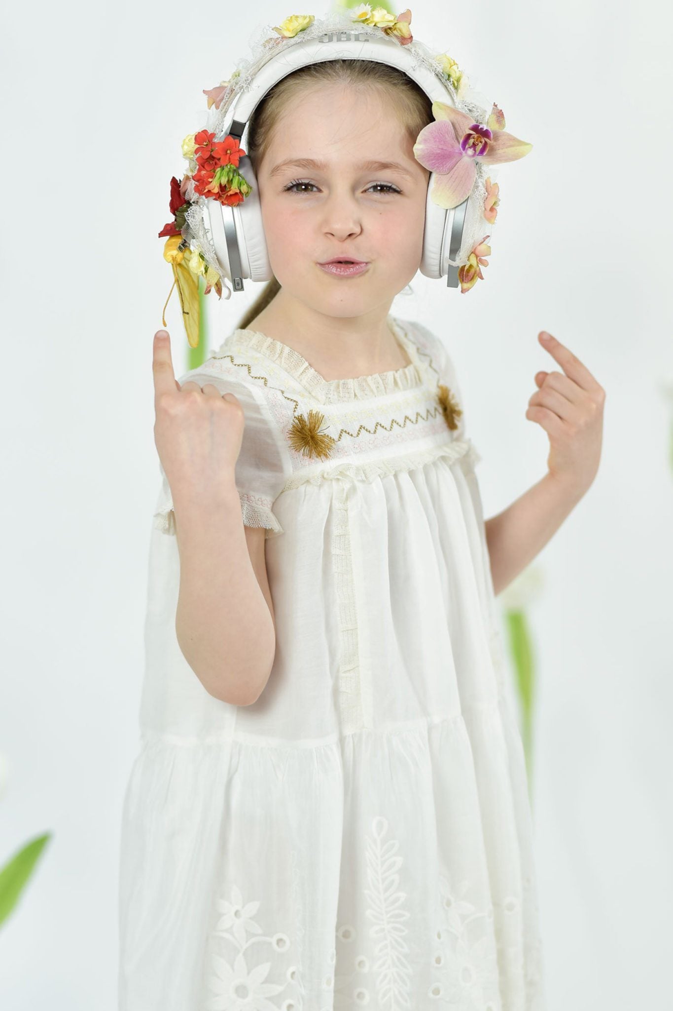 Rochie White Feather